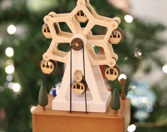 Personalize Ferris Wheel Carousel Music Box |  Valentine Gift | Customizable Name | Perfect Gift for Couples, Girls, Kids