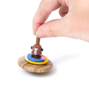 Balancing Spinning Top/ Vintage Gifts / Wood Toy / Party Favor Toy / Old Time Toy / Gift for Friend / Gift for Boy/Birthday Gift/Vintage Toy