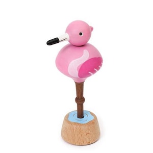 Peacock Spinning Top/ Flamingo Gift/ Vintage Gifts / Wood Toy / Old Time Toy / Gift for Friend / Gift for Boy/Birthday Gift/Creative Gift