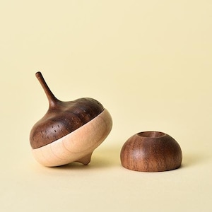 Acorn Spinning Top/Wood Tops/Wood Toy/Party Favor Toy/Old Time Toy/PastTime Toy/Educational Toy/Wooden Toy/ Hand Spin Top/Christmas