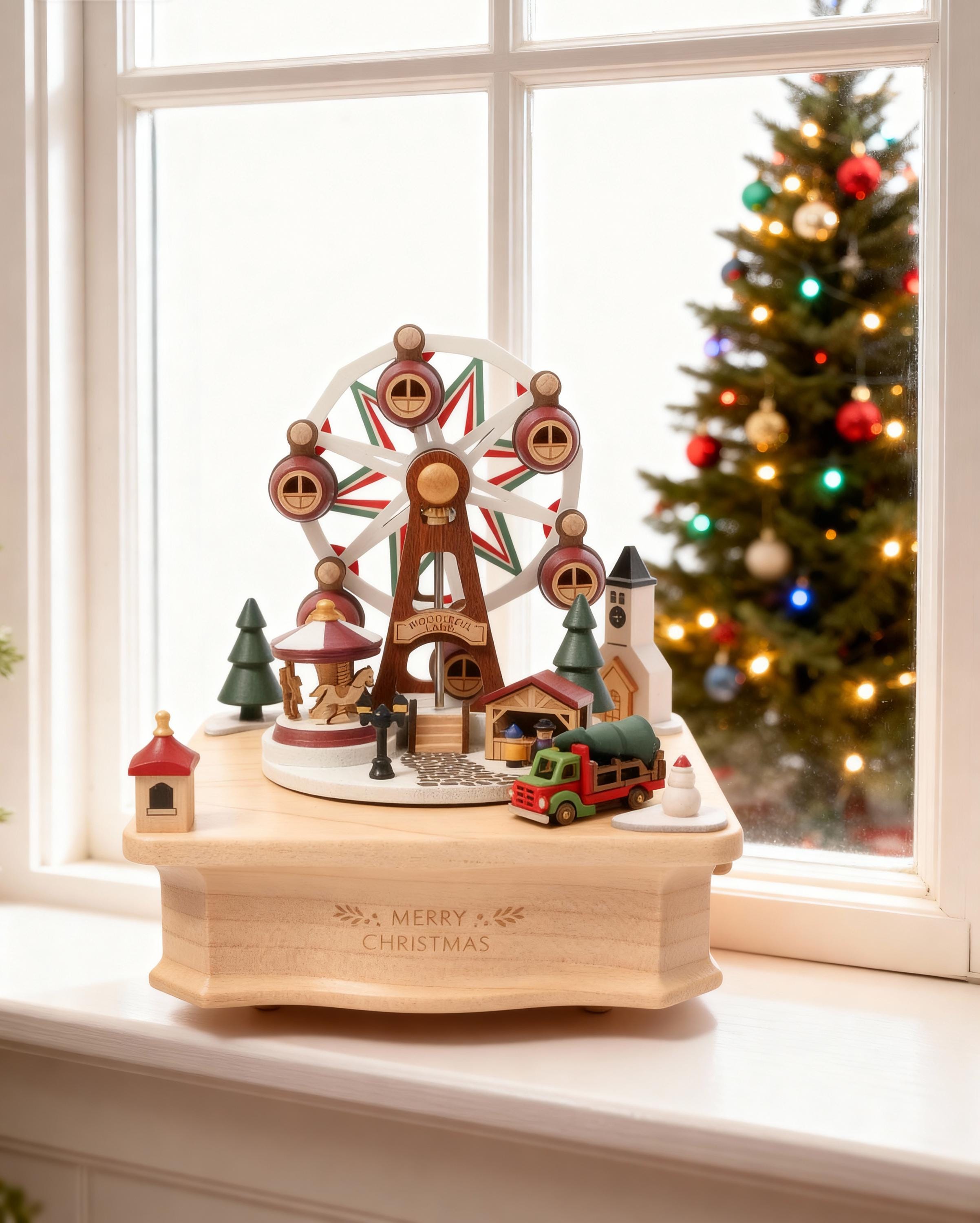 クリスマスマーケット観覧車オルゴール | カルーセルクリスマスギフト