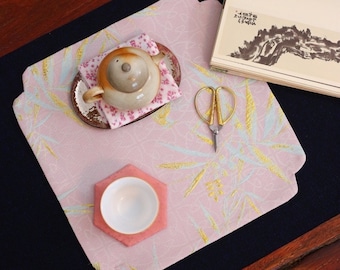Placemats & Tea Mats/ Dining placemat/Chado placemat/ Tea Set Accessory/Table Placemat/Meditation Mat/Mom Gift/Zen Tea Mat/Tea Lover Gift