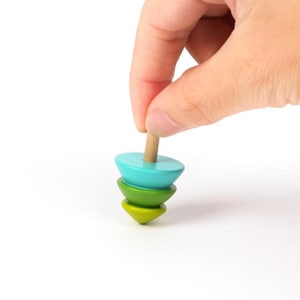 Christmas Tree Spinning Top/Wood Tops/Wood Toy/Party Favor Toy/Old Time Toy/PastTime Toy/Educational Toy/Wooden Toy/ Hand Spin Top