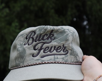 Faded Cream/Grey Buck Fever Hunting Hat