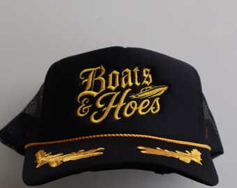 Embroidered 'Boats and Ho' Hat, Unisex, Adult
