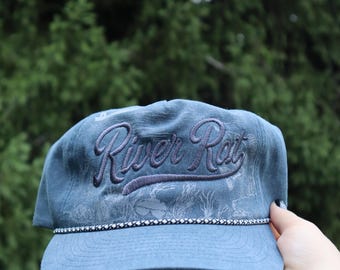 Faded Navy River Rat Fishing Hat