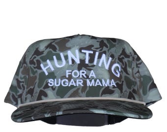 Hunting For A Sugar Mama Duck Camo Cap, Unisex, Adult, Snapback