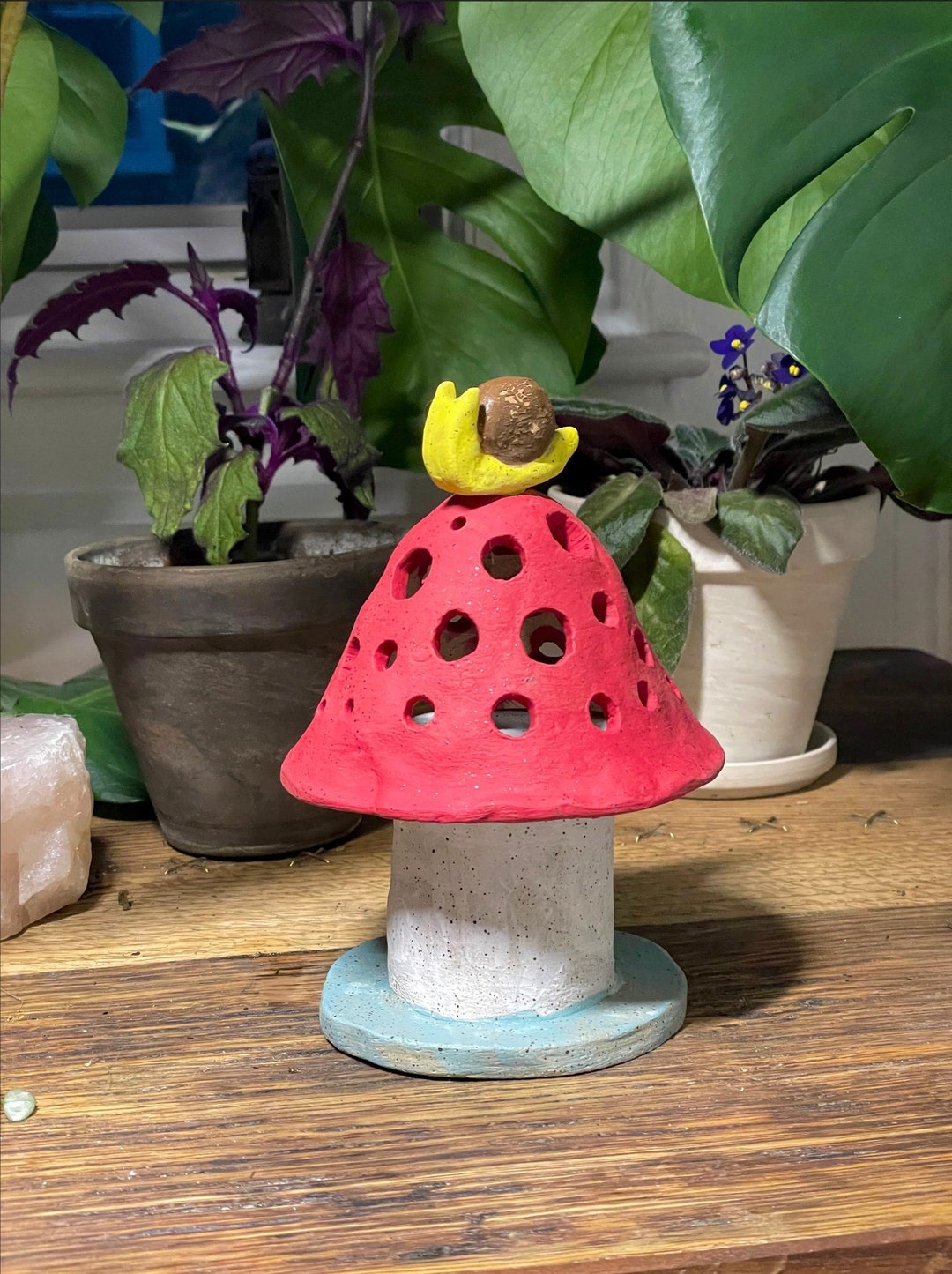 Mushroom Cone Incense Burner Etsy
