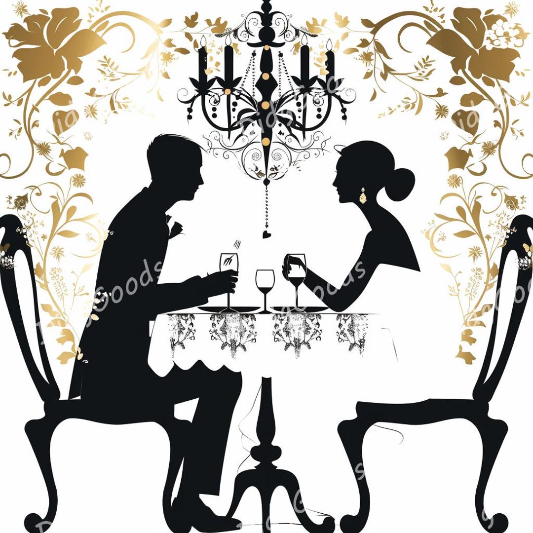 Wedding Dinner Clipart Bundle – 24 High-quality Pngs, 3000x3000 Px, 300 ...