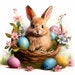 Easter Bunny Clipart Bundle 28 High Quality Pngs 3200x3200 Pix, 300 DPI ...
