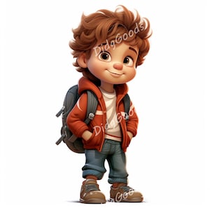 Paquete de imágenes prediseñadas para niños: 29 PNG de alta calidad (3200 x 3200 píxeles, 300 DPI), descarga digital, para crear tarjetas, para niños