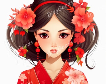 Girl Clipart Bundle – 28 PNG Illustrations for Crafting (Digital Download)