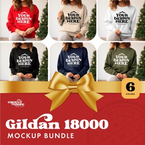Gildan 18000 Mockup Bundle, G180 Crewneck Mockup Bundle, Mockup, Gildan Sweatshirt Mock, Crewneck Bundle, Gildan 18000 Mockup