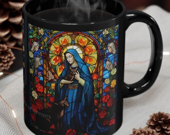 St Gertrude Of Nivelles saints Coffee Mug,  St Gertrude Of Nivelles Coffee Mug, saints mug, christian mug, faith mug