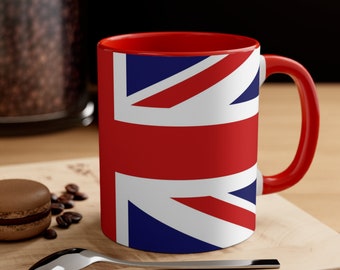 United Kingdom  Flag Coffee Mug,  UK Coffee Mug, Patriotic Mug
