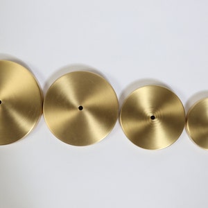 Metal Lamp Bases (Pure Brass, Polished Nickel) - Round 5", 6", 7" & 8" Finishes (1 Pc.)