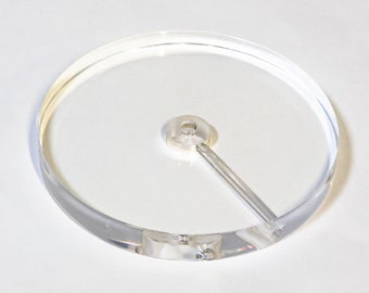 Acrylic Clear Lamp Bases Round & Square Finishes (1Pc.)