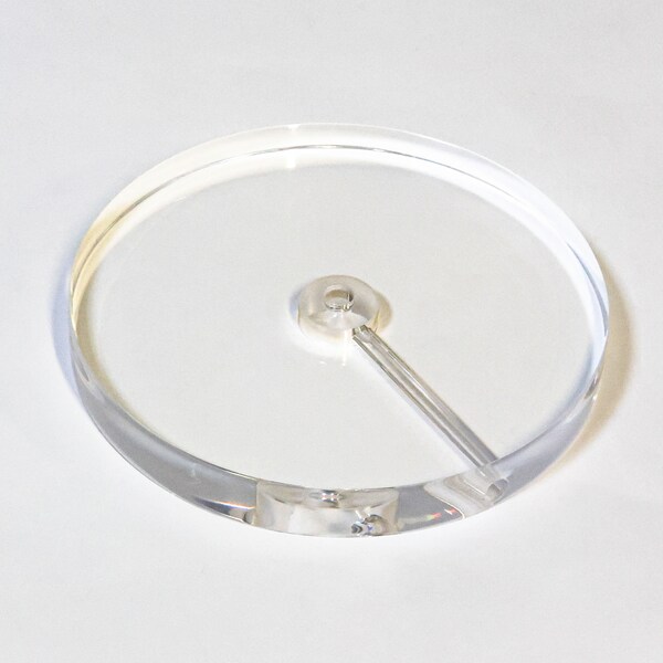 Acrylic Clear Lamp Bases Round & Square Finishes (1Pc.)