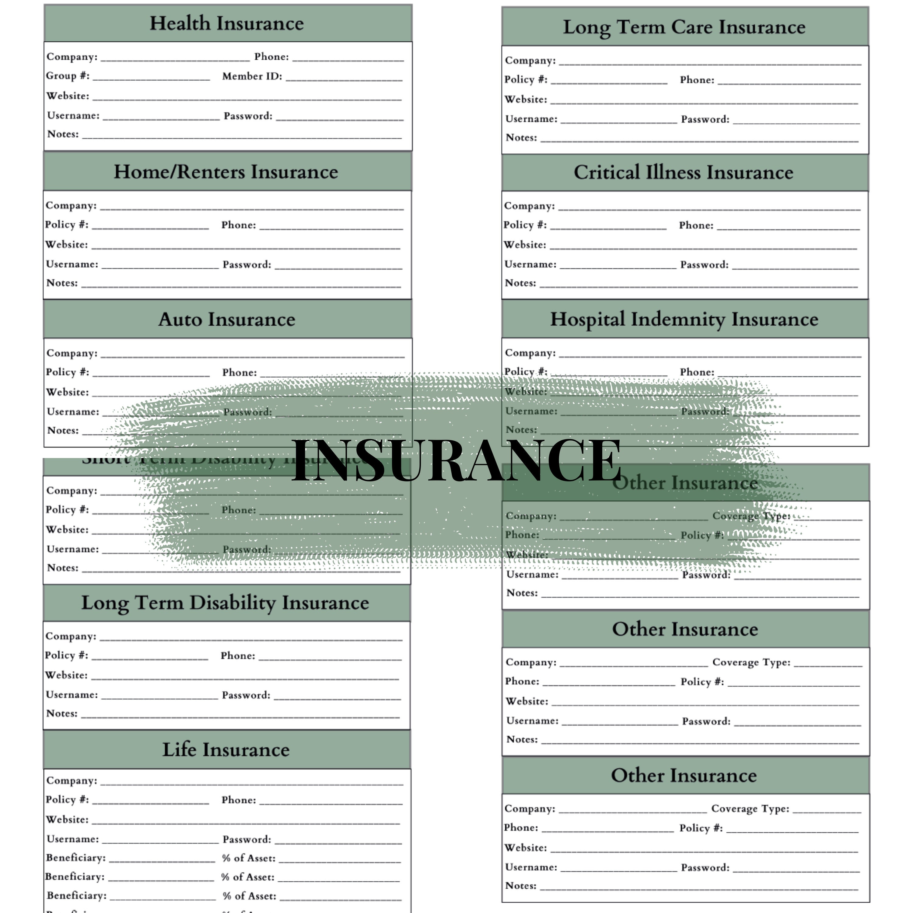 End of Life Planner Legacy Binder Final Arrangement Last Wishes Estate ...