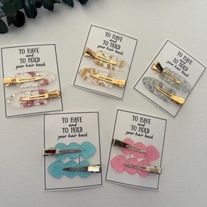 Bridesmaid To Have and to Hold Your Hair Back Clips Bridal Shower Box Favors Hair Clip Bridesmaid Proposal Bridesmaid Gift Box Accessories