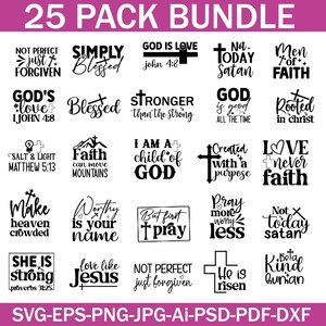 Christian SVG bundle, Bible Verse svg, Scripture svg, Blessed svg, Jesus Svg, God Svg, Faith svg, Religious svg, Cut Digital File for Cricut