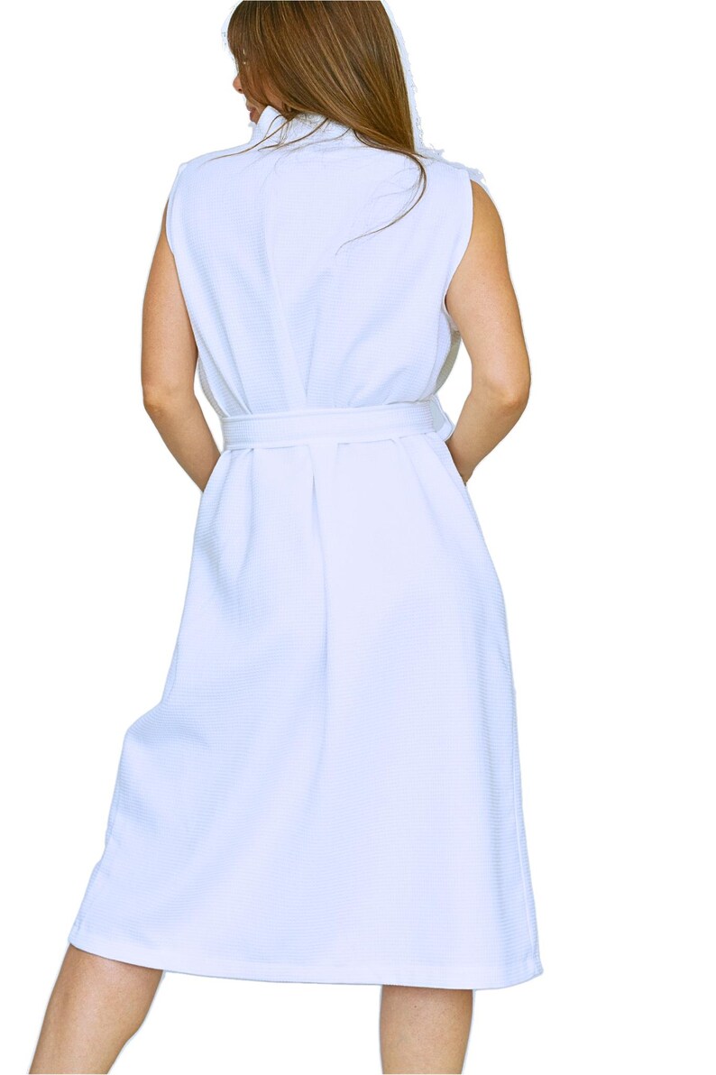 Sleeveless Bathrobes for Women and Cotton Spa Robes With Sleeves ...