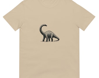 Brachiosaurus T Shirt, Dinosaur T Shirt Short-Sleeve Unisex T-Shirt