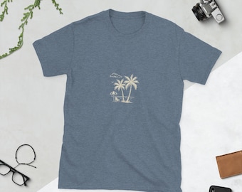 Palm Tree Graphic T-Shirt: Summer Vacation Unisex Tee