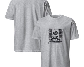 Vintage Cattle T Shirt, Canadian T Shirt, Cow T Shirt, Farm T Shirt,  Short-Sleeve Unisex T-Shirt