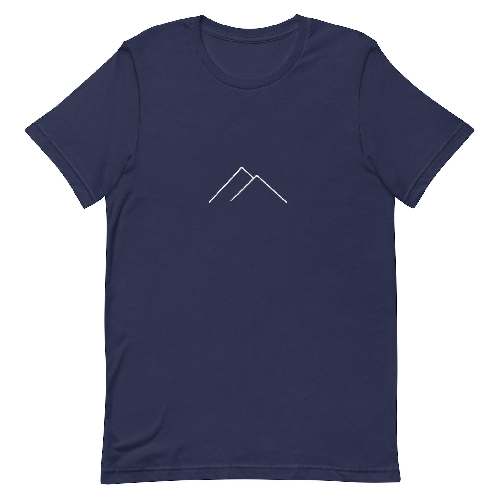 Minimal Mountain Recycled Blend T-Shirt, Unisex Camping Tee