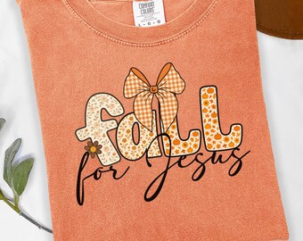 Faith Fall T-Shirt: Pumpkin Bible Verse, Christian Comfort Colors