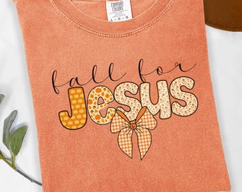 Fall for Jesus Sweatshirt, Religious Thanksgiving Crewneck, Pumpkin Christian Bible Verse Shirt