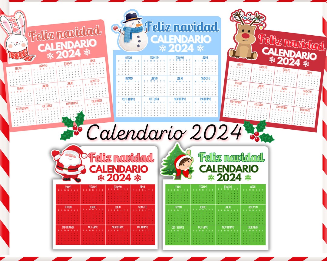 WEIHNACHTSKALENDER 2024 / KALENDER 2024 / Kalendervorlage 2024