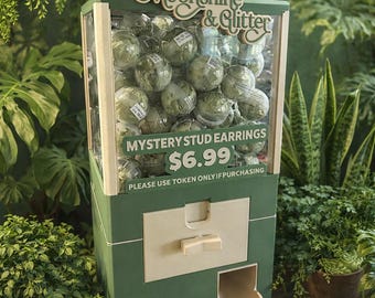 Máquina expendedora personalizada, cápsula para tiendas de videojuegos, puestos de vendedores y ferias de artesanía, sistema de premios con fichas.