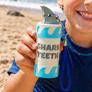 Personalized Shark Tooth Holder with Lanyard | Beachcomber Fossil Keeper | Ocean Gift for Beach Lovers