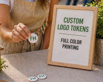 Jetons personnalisés pour distributeurs automatiques de logo polychrome pour entreprises et événements
