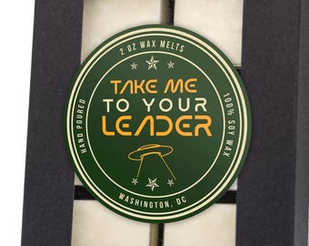 Cera fundente inspirada en extraterrestres: bergamota, cuero, tabaco y cera de soja