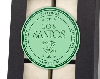 Cera fundente Los Santos: aroma a palo santo, cedro y grosella negra