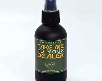 Espray de ambiente Cannabis Alien: Bergamota, cuero y bruma de tabaco