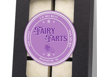 Cera fundente Fairy Farts – Aroma floral de yuzu y pera, cera de soja