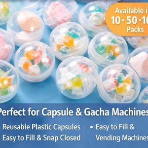 Automaatcapsules | Heldere, massieve, gemengde gachaballen (10, 50, 100 stuks)