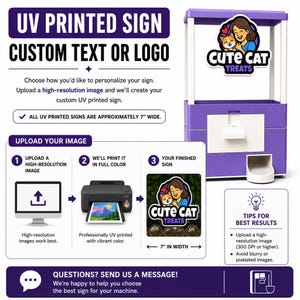 Wedding Favor Idea Capsule Machine, Personalized Guest Station, Interactive Reception Activity UV Printed Logo