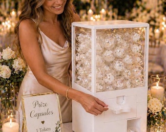 Wedding Favor Idea Capsule Machine, Personalized Guest Station, Interactive Reception Activity