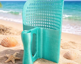 Tamiz de arena / Pala de playa para la búsqueda de dientes de tiburón / Herramienta para buscar fósiles, conchas y vidrio marino en la playa