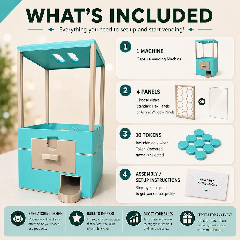 Wedding Favor Idea Capsule Machine, Personalized Guest Station, Interactive Reception Activity image 5