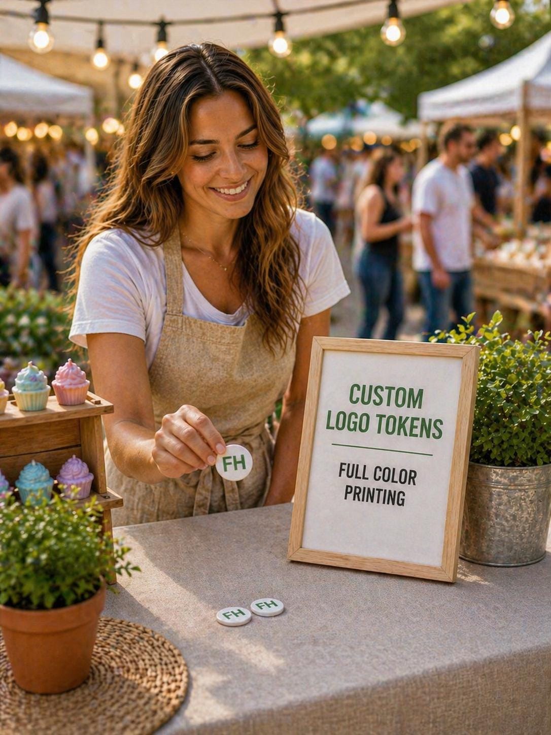 Custom Full Color Logo Vending Machine Tokens for Businesses & Events ...