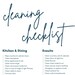 Cleaning Checklist - Etsy