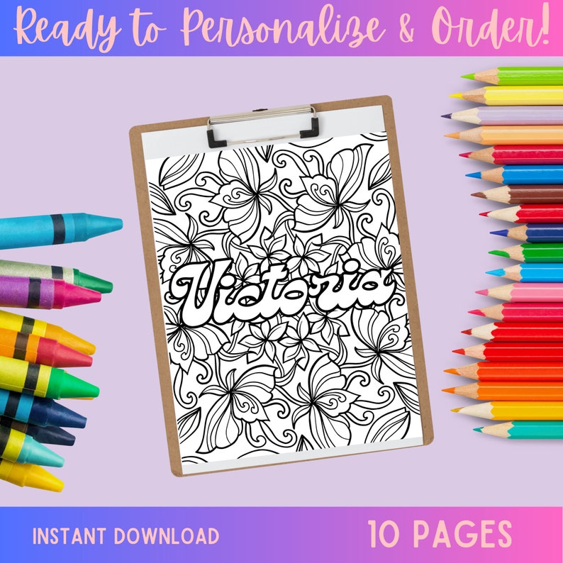 Personalized Coloring Page Custom - Il 794xN.5441939656 G7r6 