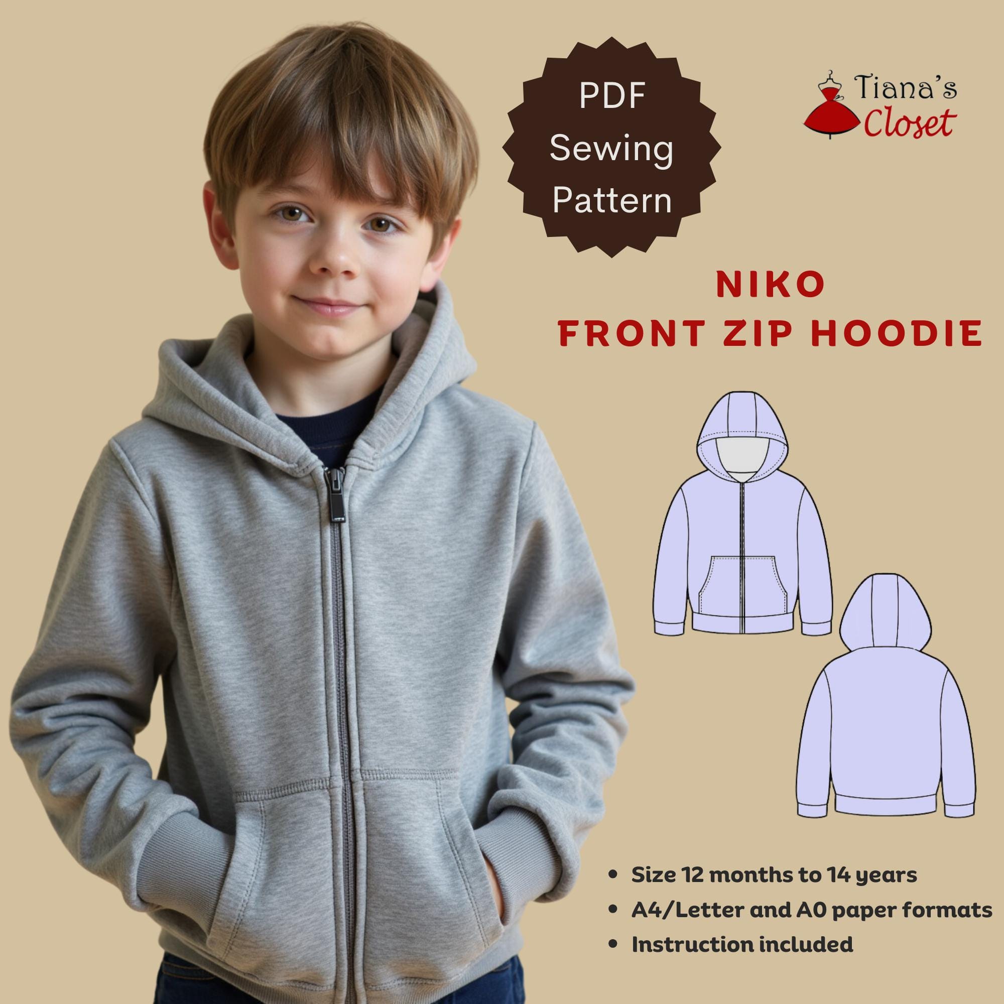 Kids Hoodie Pattern