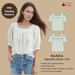 トップス senee puff sleeve square tops puff sleeve square tops（パフスリーブスクエアトップス）（T